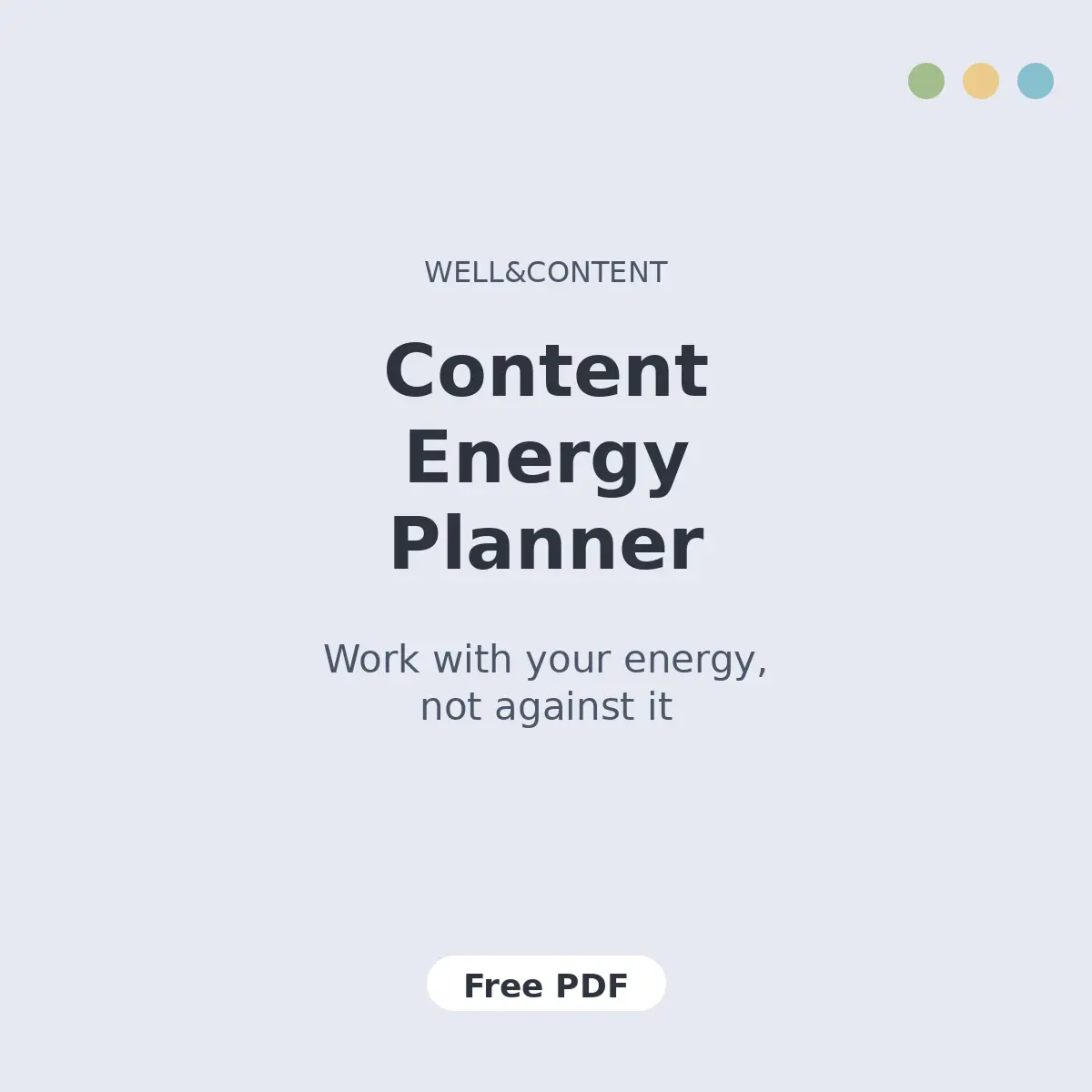 Content Energy Planner