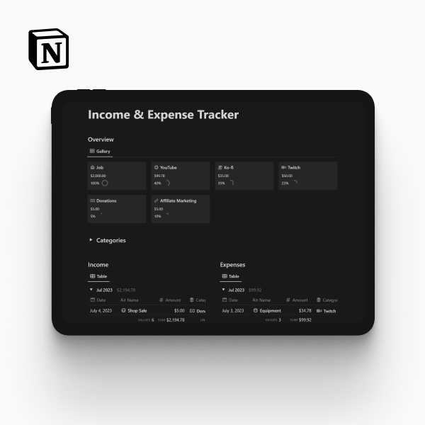 Income & Expense Tracker